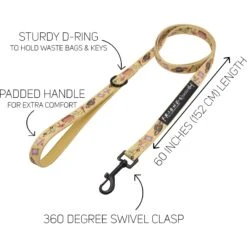 Sassy Woof Friends Dog Leash, 5-ft Long, 4/5-in Wide 6 Sassy Woof Friends Dog Leash, 5-ft Long, 4/5-in Wide -PetSafe Kong Shop 980238 PT2. AC SS1800 V1698181417