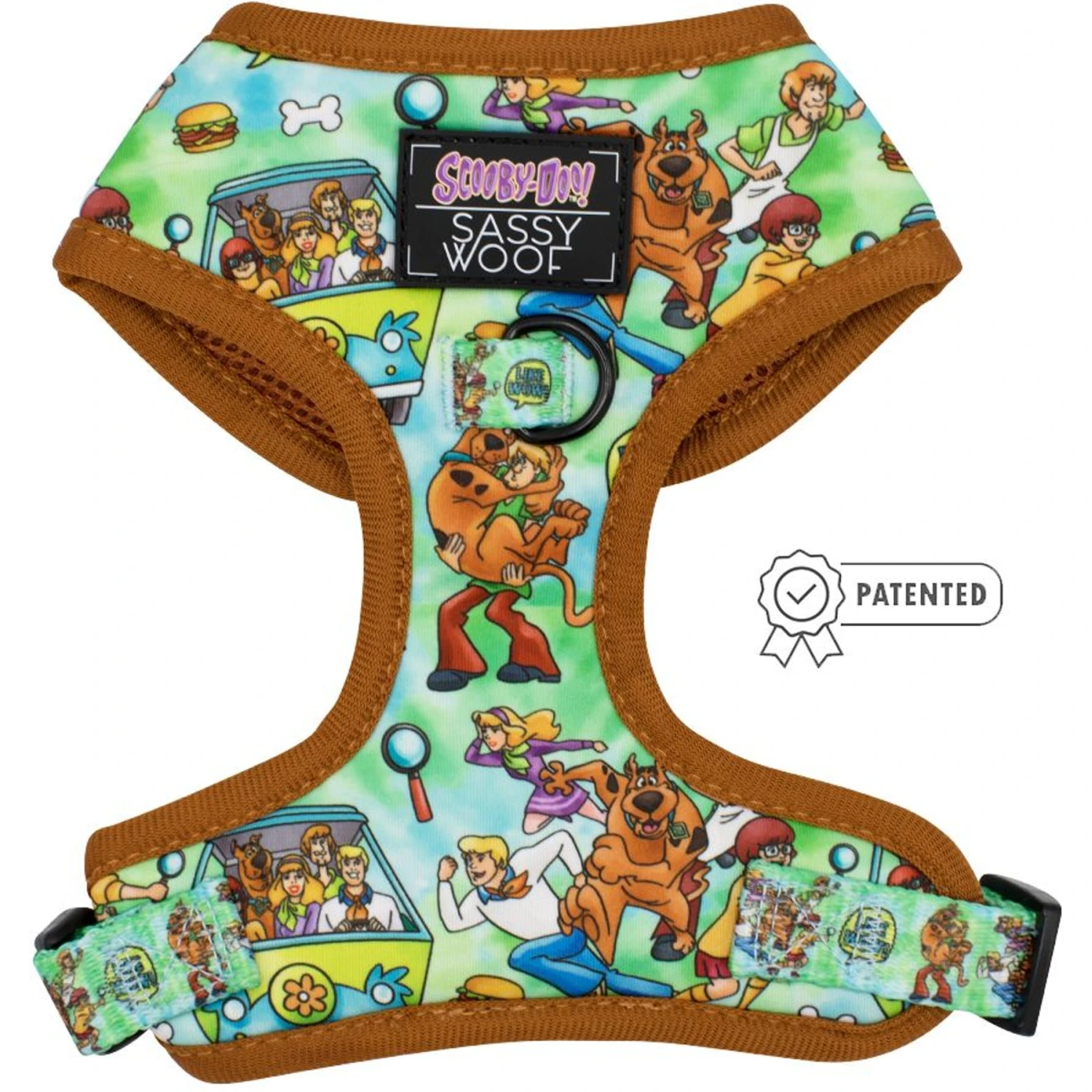 Sassy Woof Scooby-Doo Dog Harness, Teal 1 Sassy Woof Scooby-Doo Dog Harness, Teal
