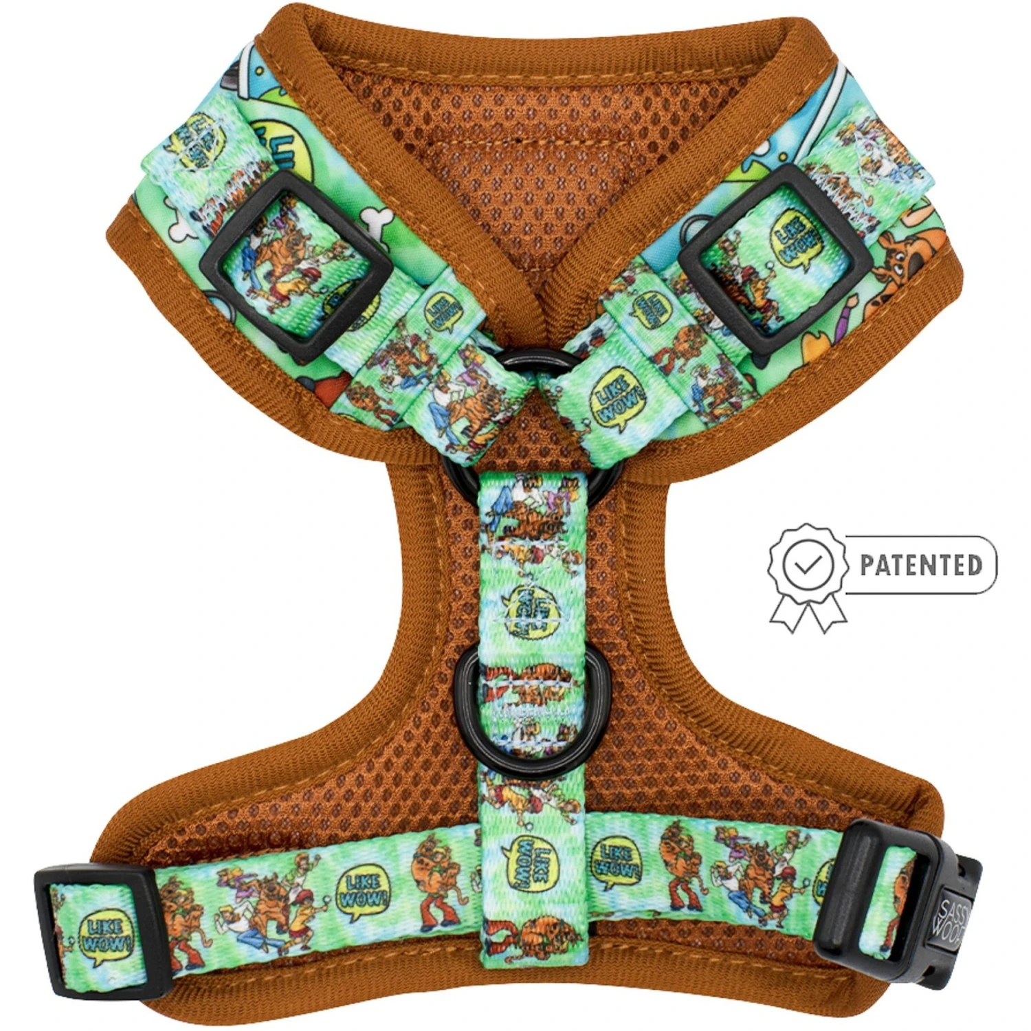 Sassy Woof Scooby-Doo Dog Harness, Teal 2 Sassy Woof Scooby-Doo Dog Harness, Teal - Image 2
