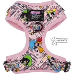 Sassy Woof Powerpuff Girls Dog Harness, Pink