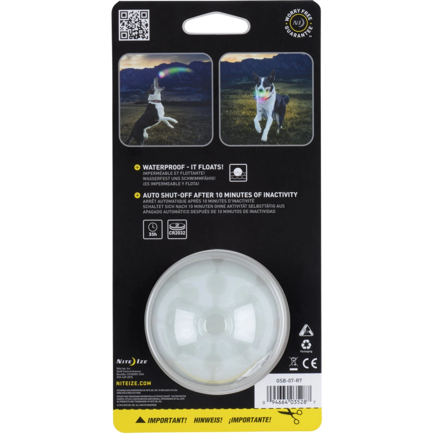 Nite Ize GlowStreak LED Ball Dog Toy 2 Nite Ize GlowStreak LED Ball Dog Toy - Image 2